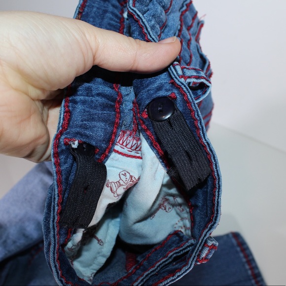 TRUE RELIGION Girls Kids Blue Skinny Jeans Size 8 - Picture 5 of 8